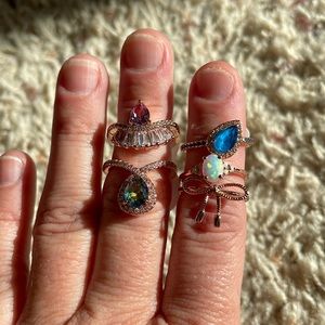 Size 5 Rose Gold Ring Lot